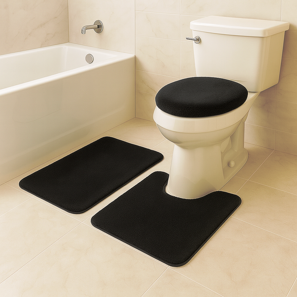 3 Piece Solid Luxury Bath Mat