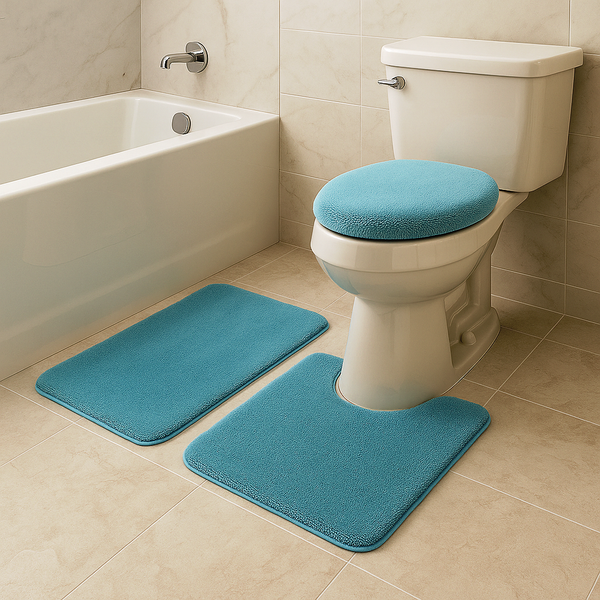 3 Piece Solid Luxury Bath Mat