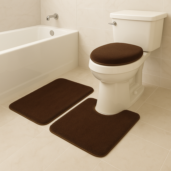 3 Piece Solid Luxury Bath Mat