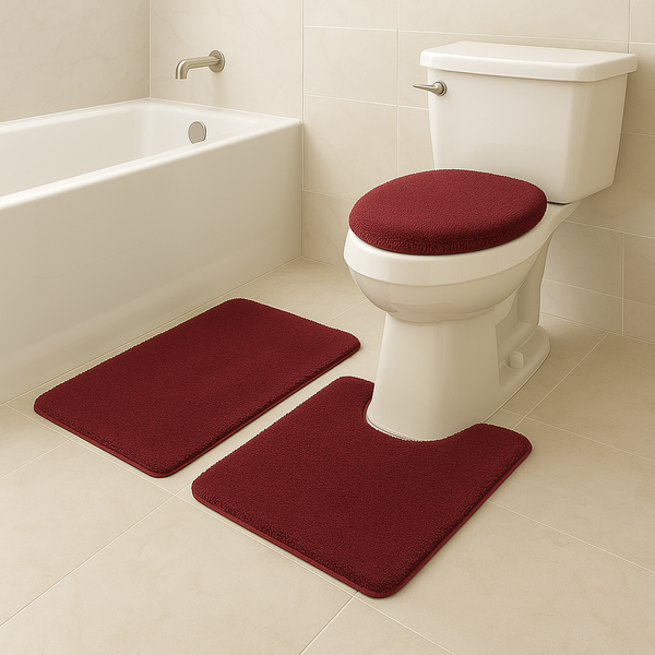 3 Piece Solid Luxury Bath Mat