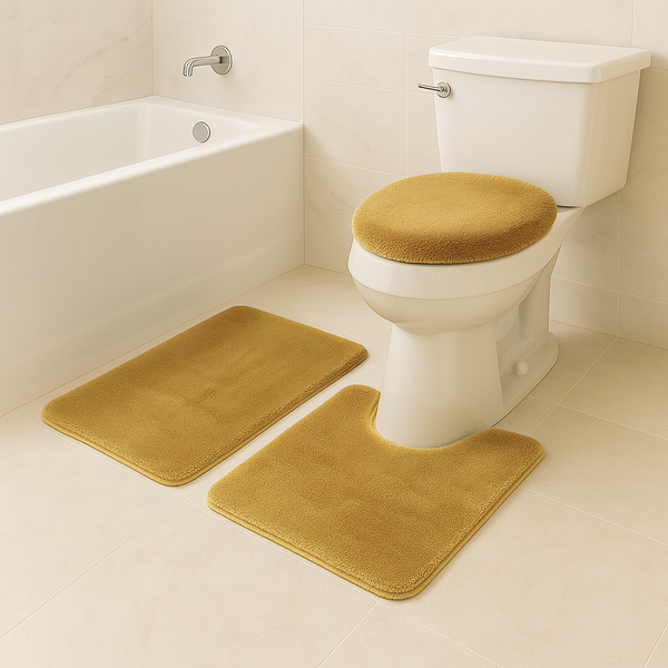 3 Piece Solid Luxury Bath Mat