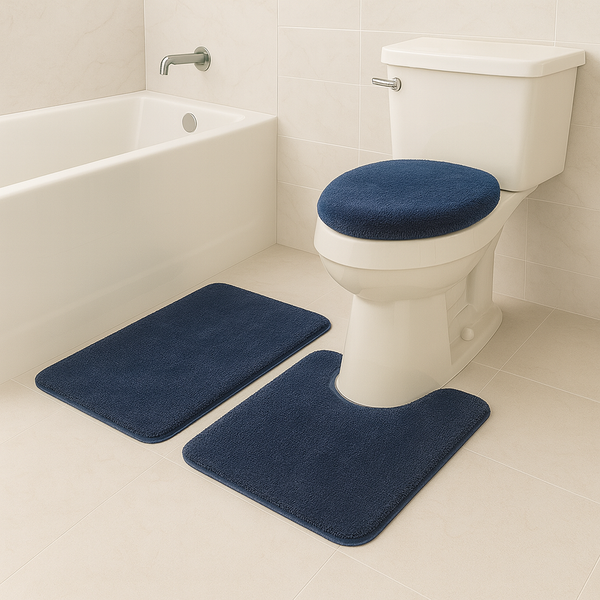 3 Piece Solid Luxury Bath Mat
