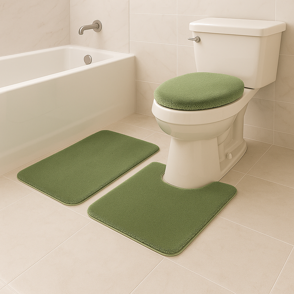 3 Piece Solid Luxury Bath Mat