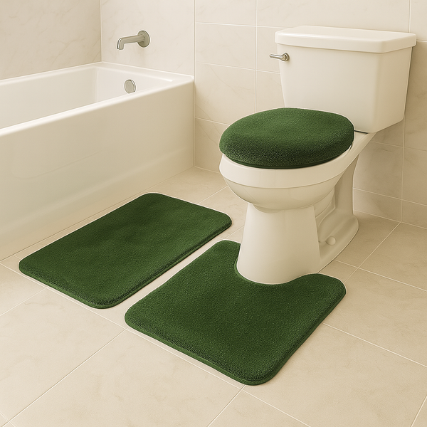 3 Piece Solid Luxury Bath Mat