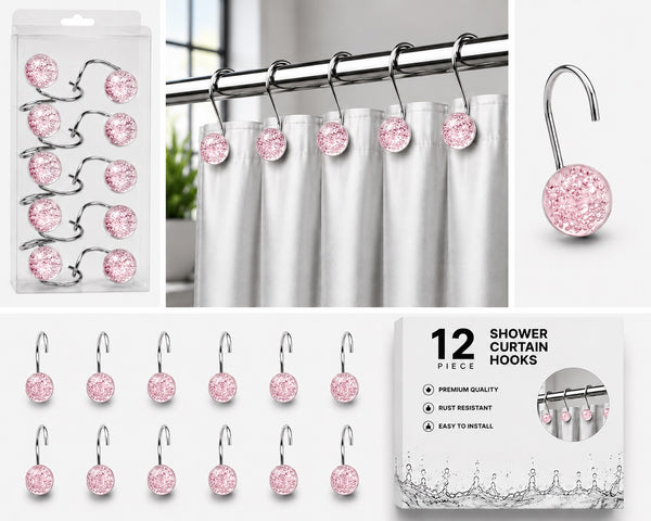 Shower Hooks Pearl Ball