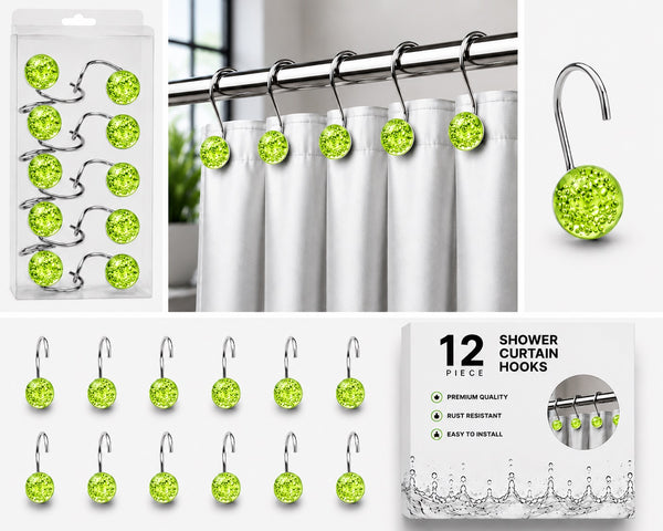Shower Hooks Pearl Ball