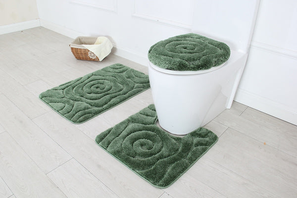 3 Piece Prestige Bath Rug Set
