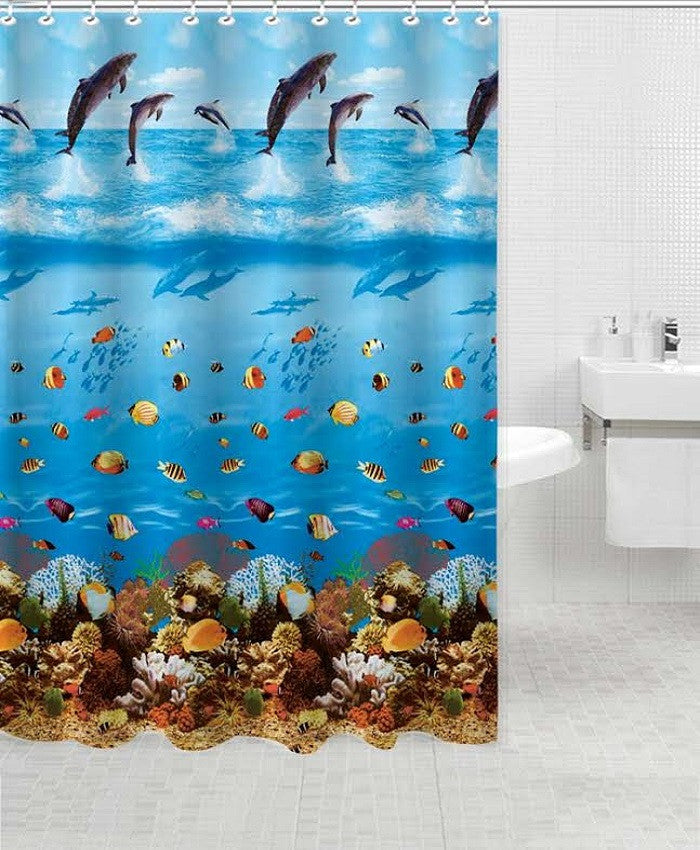 Elegant Touch Shower Curtain Sea Treasure