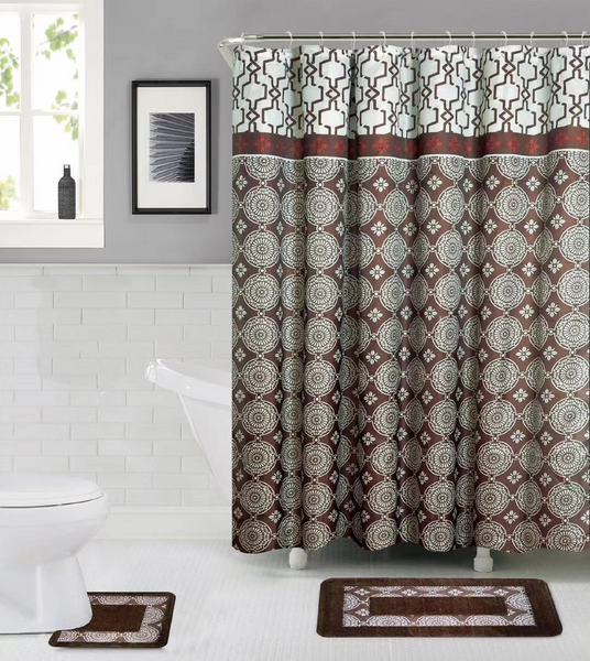 15 Piece Shower Curtain Set Douglas