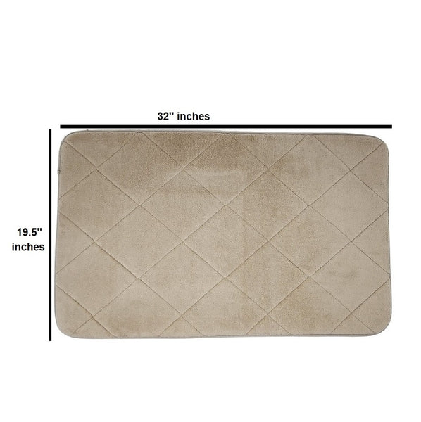 2 Piece Bath Rug Set Memory Foam