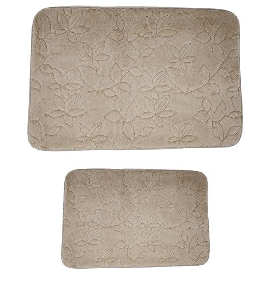 2 Piece Bath Rug Set Memory Foam