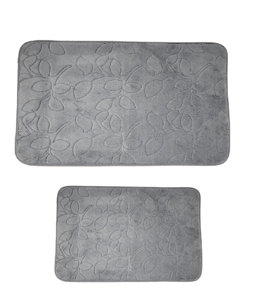 2 Piece Bath Rug Set Memory Foam