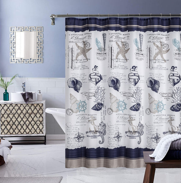 Elegant Touch Canvas Shower Curtain