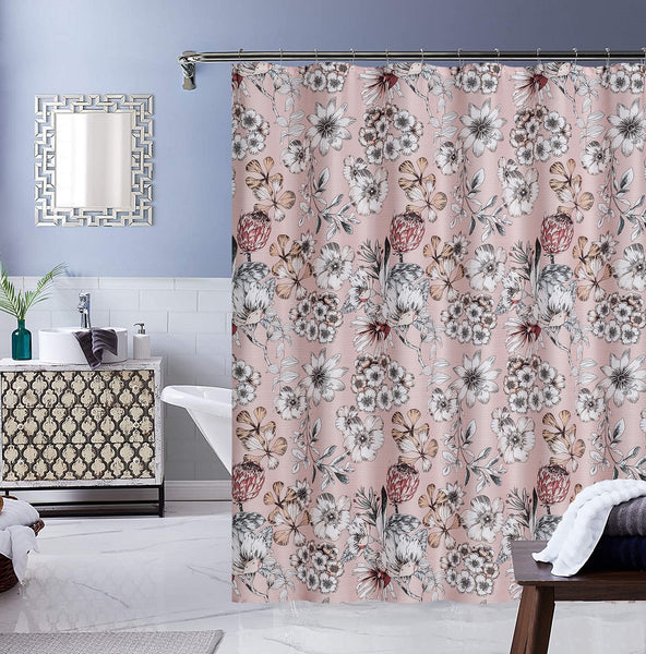 Elegant Touch Canvas Shower Curtain