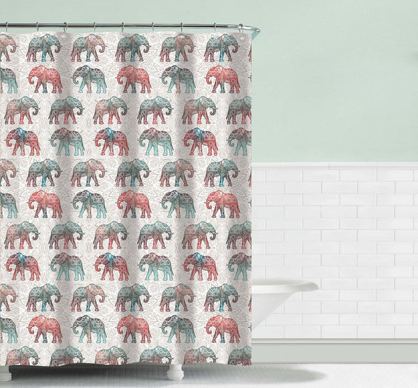 Elegant Touch Shower Curtain Geometric