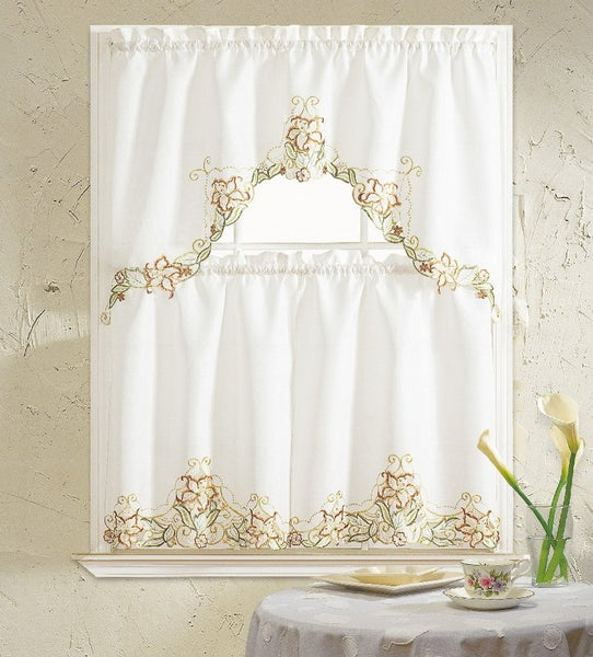 Glory Flower Kitchen Curtain