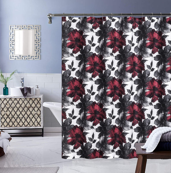 Elegant Touch Canvas Shower Curtain