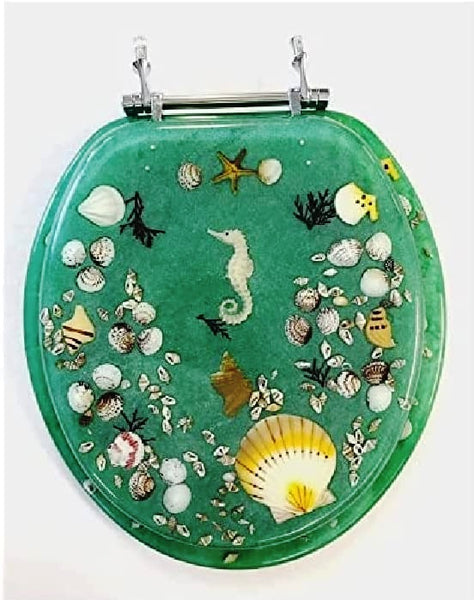 Decorative Toilet Seat Seahorse