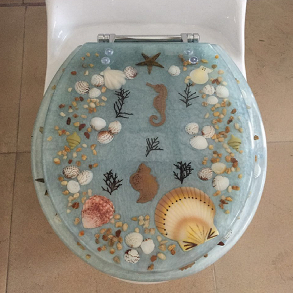 Decorative Toilet Seat Seahorse