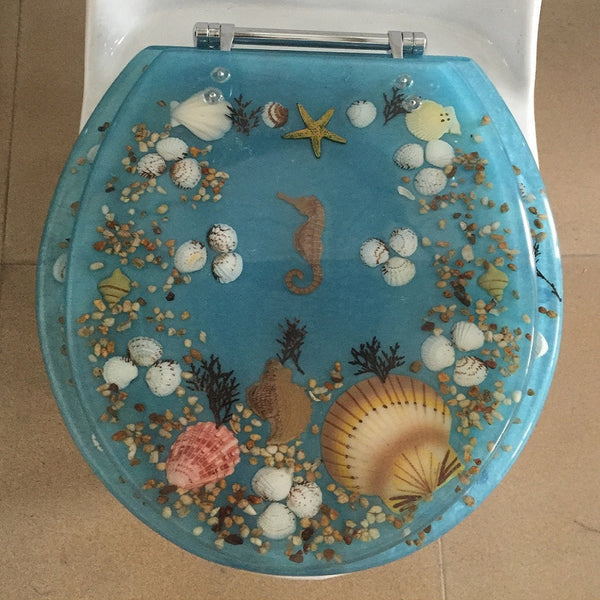 Decorative Toilet Seat Seahorse