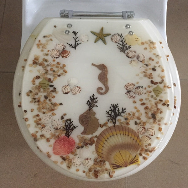 Decorative Toilet Seat Seahorse