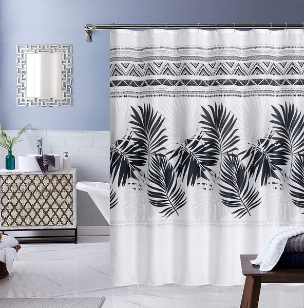 Elegant Touch Canvas Shower Curtain