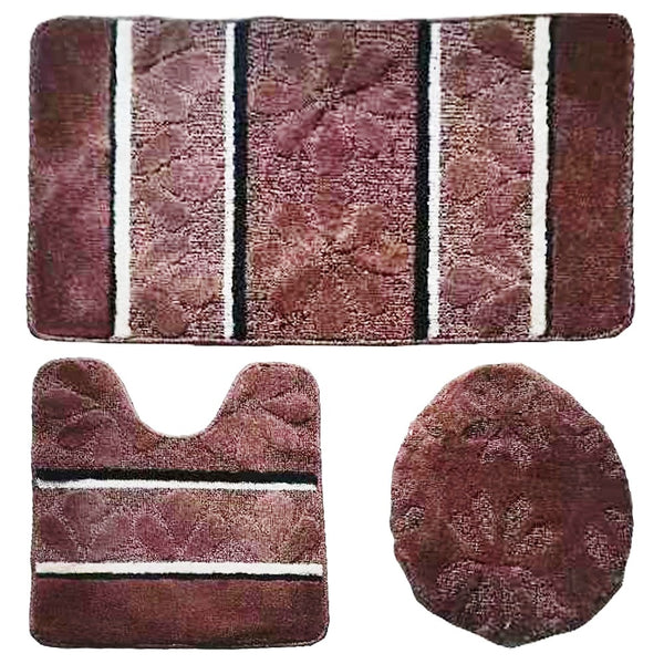 Over Sized 3 Pieces Twist Bath Mat Set Avanti