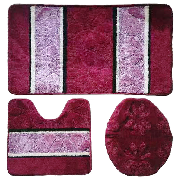 Over Sized 3 Pieces Twist Bath Mat Set Avanti