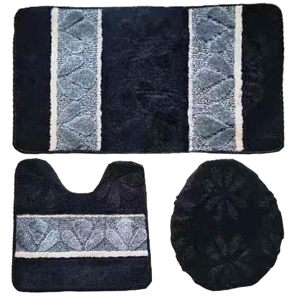 Over Sized 3 Pieces Twist Bath Mat Set Avanti