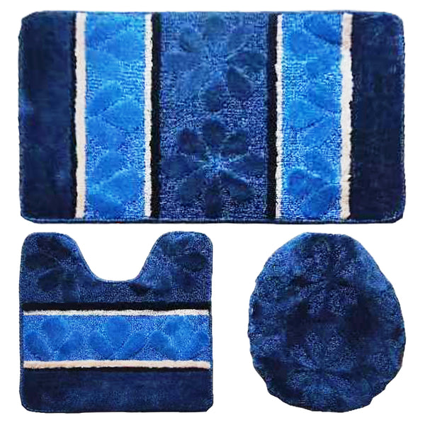 Over Sized 3 Pieces Twist Bath Mat Set Avanti